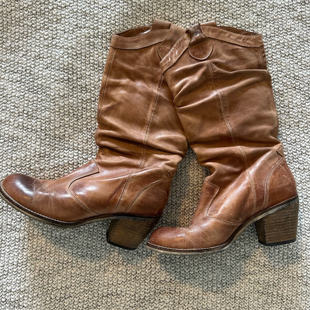 Aldo leather cowgirl boots
